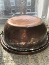 Antique Copper Bowl 10 in By 4”deep Can Hang On Wall for sale  Shipping to South Africa