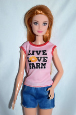 BOM!  Boneca Barbie Chicken Farmer Mattel 2019, Neysa Face #FXP15 ~ TOPO ORIGINAL comprar usado  Enviando para Brazil