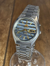 Relógio masculino Orient cinza cristal 3 estrelas vintage automático 21 joias Japão, usado comprar usado  Enviando para Brazil