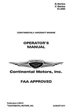 Operator manual continental for sale  Addison
