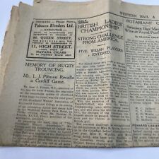 Vintage newspaper western for sale  LONDON