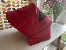 Used, Bugaboo Donkey 1 2 3 Extending Sun Canopy. Ruby Red. #1 for sale  LONDON