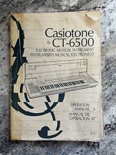 Teclado Casiotone CT-6500 Vintage Original Manual do Proprietário comprar usado  Enviando para Brazil
