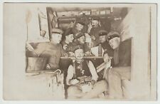 carte photo 14/18 soldats allemnds landser dans un abri moulin à café colis  d'occasion  Clermont-en-Argonne
