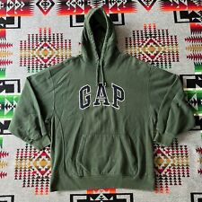 Usado, Moletom com capuz de lã atlético vintage Gap verde masculino grande Y2K soletrar D4 comprar usado  Enviando para Brazil