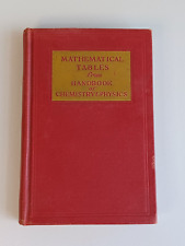 Libro de colección 1947 TABLAS MATEMÁTICAS del Manual de Química y Física segunda mano  Embacar hacia Argentina