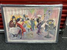 Used, Vintage Isaac Maimon 1980 Limited Lithograph Cafe Scene Signed Numbered Framed for sale  Shipping to South Africa