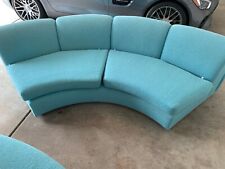 Upholstered turquoise sectiona for sale  Wheeling