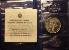 NL* ITALIA 500 Lire Argento 1988 40° ANNIV. della COSTITUZIONE IT FDC Set Zecca usato  Italia