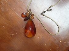 Pendant amber oloured for sale  NORWICH