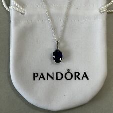 Pandora necklace blue for sale  LONDON