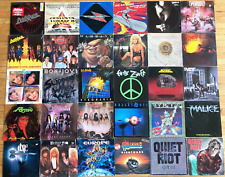 Lote de 30 discos de Heavy Metal 12" LP vinil HAIR Glam Rock anos 80 POISON RaTT Dokken comprar usado  Enviando para Brazil