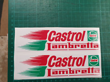 Lambretta castrol stickers for sale  STOCKTON-ON-TEES