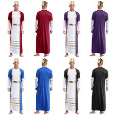 Cosplay medieval masculino toga antigo rei romano conjunto de performance fantasia metálica comprar usado  Enviando para Brazil