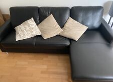 Schwarze ledercouch sofa gebraucht kaufen  München