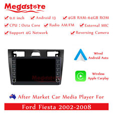 Usado, 9" Octa Core Android 13 unidade de cabeça de carro carplay GPS automático para Ford Fiesta 2002-2008 comprar usado  Enviando para Brazil