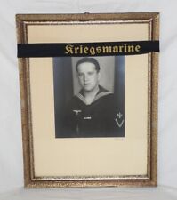 WK2 Portrait Marine Soldat + Mützenband Uniform Abzeichen Kriegsmarine Foto WW2 gebraucht kaufen  Deutschland
