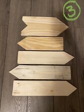 5x Wooden Direction Arrows Wedding Party Easter Christmas Halloween Hen Party for sale  Shipping to South Africa