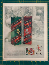 1960 De colección Johnnie Walker Whisky Escocés Etiqueta Roja Raro Negro Estampado Anuncio Z1, usado segunda mano  Embacar hacia Argentina