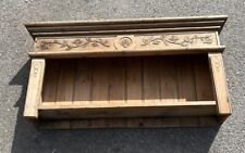 Antique Wooden Carved Pine? Book Shelf Wall Mounted for sale  Shipping to South Africa