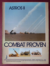 8/1988 PUB AVIBRAS AEROESPACIAL BRAZIL DEFENSE ASTROS II MISSILE ORIGINAL AD comprar usado  Enviando para Brazil