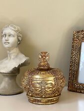 Ornate gold lidded for sale  Waxhaw