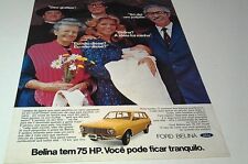 1971 Ford Corcel Belina? Wagon Folheto de vendas do Brasil-Raro comprar usado  Enviando para Brazil