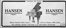 Publicité piano hansen d'occasion  Compiègne