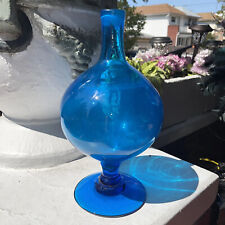 Blue glass vase for sale  Brooklyn