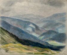 Pastell zeichnung berge gebraucht kaufen  Graal-Müritz, Seeheilbad