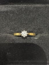 18ct Yellow Gold Diamond Ring , used for sale  Shipping to South Africa
