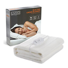 LIVIVO SUPER COSY ELECTRIC BLANKET UNDER HEATED FAST HEAT KING BED for sale  Shipping to South Africa