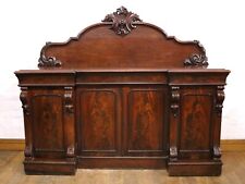 Antique Mahogany Victorian breakfront chiffonier sideboard - side cupboard for sale  Shipping to South Africa