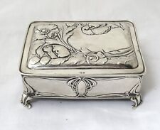 antique silver ring boxes for sale  WAKEFIELD