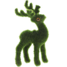 Green flocked deer for sale  Shipping to Ireland