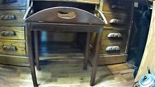 Vintage English Butler Tray Table Folding Sides Bombay Company  Mahogany Wood for sale  Shipping to South Africa