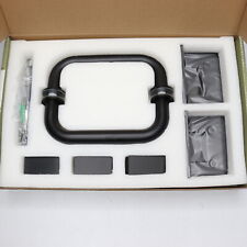 Glasswarehouse Fully Frameless Wall Hinge Shower Door Black 6" GW-WH-KIT-MB for sale  Shipping to South Africa