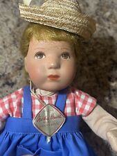 Boneca infantil vintage Kathe Kruse 9” etiqueta corporal de pano menina Alemanha modelo Hanne comprar usado  Enviando para Brazil