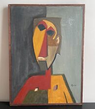 MID CENTURY MODERN ABSTRACT CUBIST OIL PAINTING VINTAGE CUBISM EXPRESSIONIST for sale  Shipping to Canada
