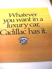 Cadillac color brochure for sale  Berkeley Springs
