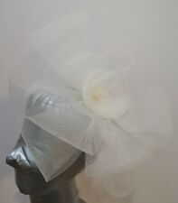Ivory white fascinator for sale  Shipping to Ireland