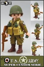 Playmobil Custom ww2 sergeant soldier us 101 airborne us army grenades til salgs  Frakt til Norway
