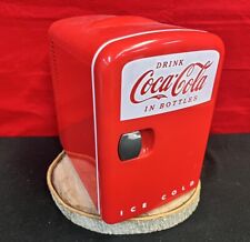 Coca Cola Mini Fridge w/ AC and Car Adapter Collectible Coke Electric Cooler for sale  Shipping to South Africa
