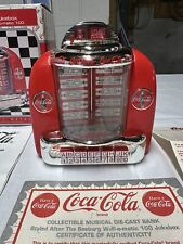 NEW VINTAGE COCA COLA JUKEBOX DIECAST TABLE TOP MUSICAL BANK DISPLAY 1990s for sale  Shipping to South Africa