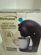 Usado, Brentwood Appl. Cafeteira TS-112B dose única com caneca (preta) - puxadores de prateleira comprar usado  Enviando para Brazil