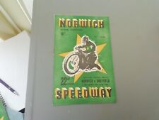 Speedway programme 1949 for sale  MUCH HADHAM