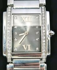 Reloj de cuarzo de lujo para damas Patek Philippe Twenty-4 4910 gris eterno diamantes, usado segunda mano  Embacar hacia Mexico