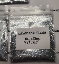 Silver Extra Fine Glitter for nails, acrylic, crafts, 3g for sale  Shipping to South Africa