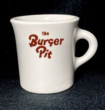 Caneca de hambúrguer vintage The Burger Pit para restaurante porcelana comprar usado  Enviando para Brazil