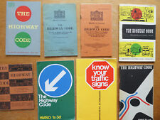 Motoring highway codes for sale  CANTERBURY